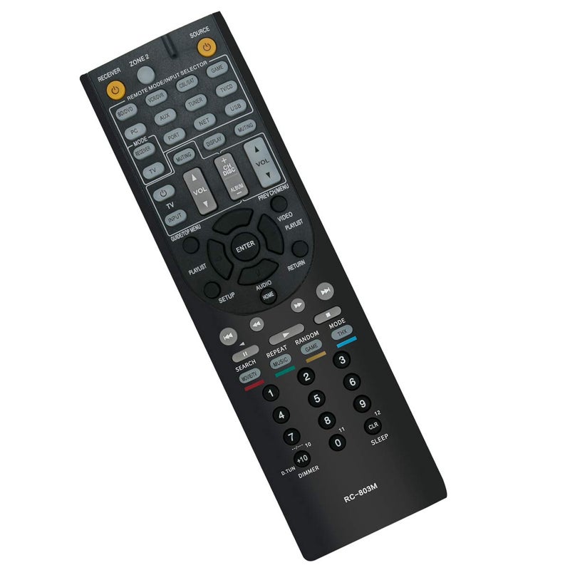 ZdalaMit RC-803M Replacement Remote Control Applicable for Onkyo AV Receiver TX-NR609 TX-NR609B HT-S7409 HT-S8409 TXNR609 TXNR609B HTS7409 HTS8409 - Image 2