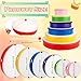 Norcoin 6 Pack Kids Hand Drums Wood Frame Drum Set with Drum Sticks 12 Inch 10 Inch 8 Inch 7 Inch 6 Inch 4 Inch Percussion Instruments for Kids Adults Beginners Home School Party Gifts - Image 4