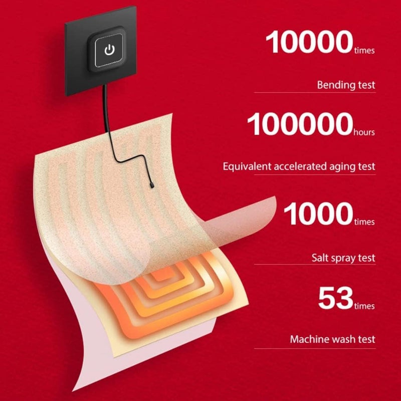 ويوبلز وشاح تدفئة بثلاثة مستويات حرارة، وشاح تدفئة قابل لإعادة الشحن، وبطارية شحن متنقلة، وشاح شتوي دافئ للرجال والنساء، مناسب للتخييم والمشي لمسافات طويلة والتزلج وعيد الميلاد - Image 5