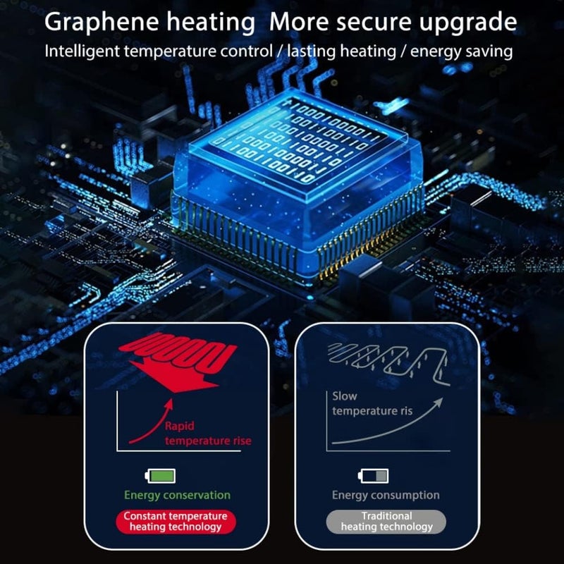 ويوبلز وشاح تدفئة بثلاثة مستويات حرارة، وشاح تدفئة قابل لإعادة الشحن، وبطارية شحن متنقلة، وشاح شتوي دافئ للرجال والنساء، مناسب للتخييم والمشي لمسافات طويلة والتزلج وعيد الميلاد - Image 4