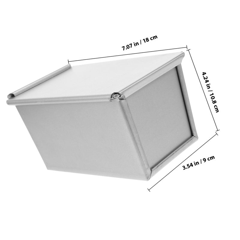 1pc Bread Mold Rectangular Toast Box With Lids Mold Household Baking Tool Baking Supplies ( 250g) - Image 2