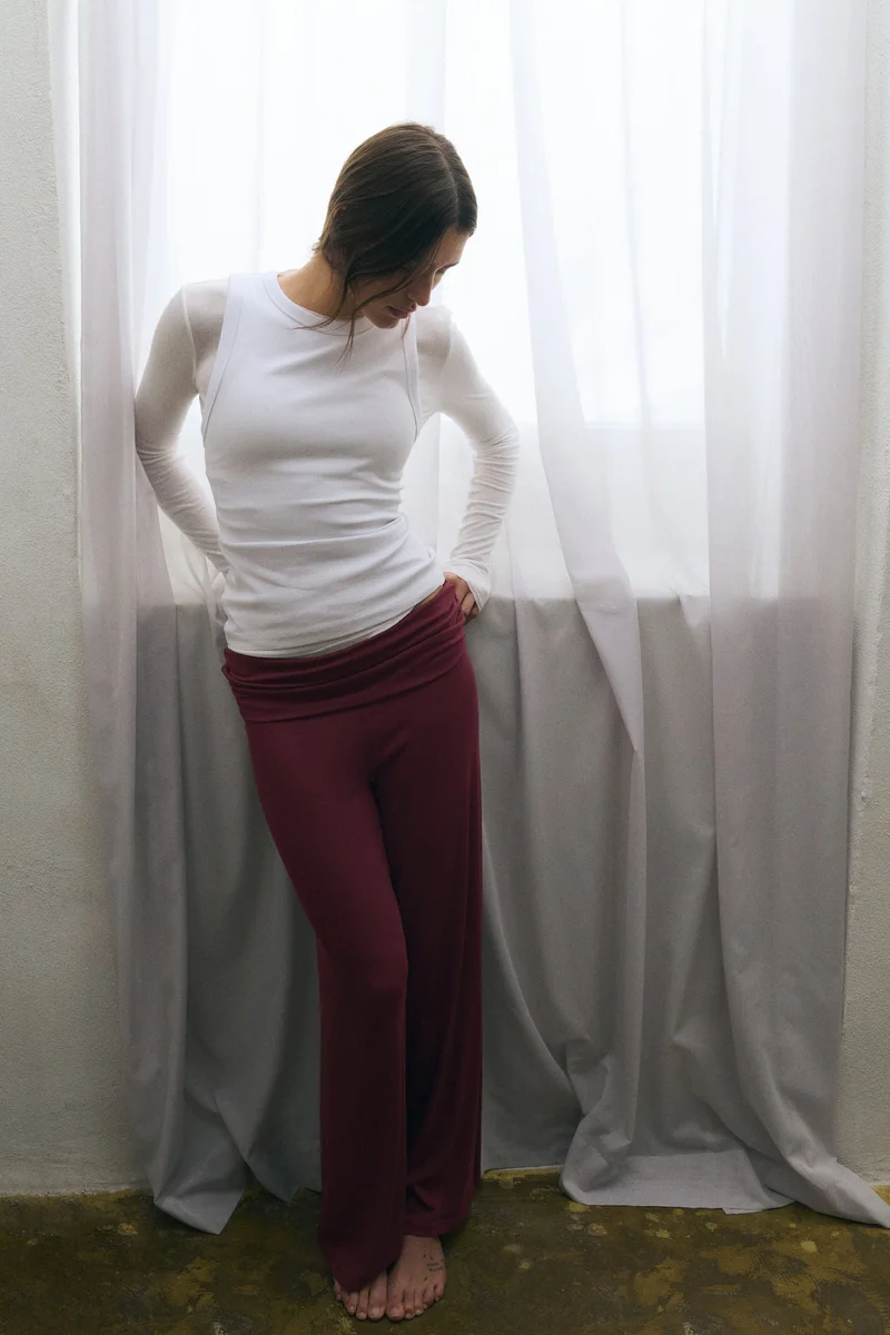 اتش اند ام لغينغز رياضي بخصر مطوي