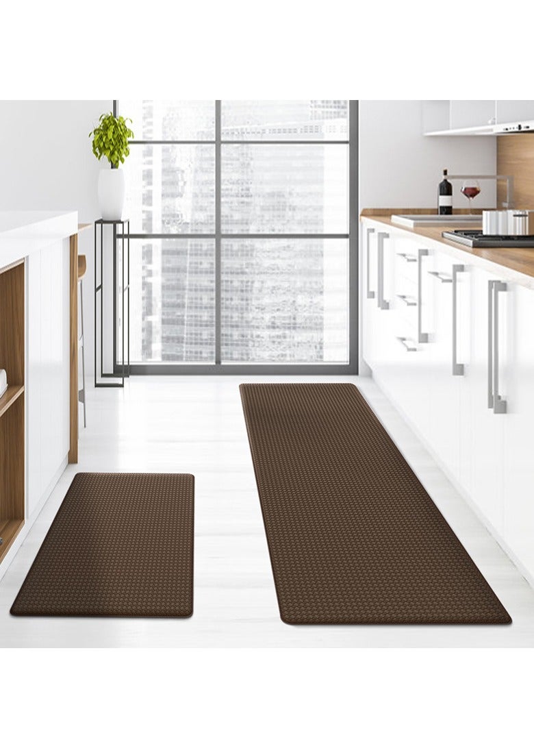 New Thickened Floor Mats Kitchen Non-slip Washable Floor Mats Rectangular Pure Brown Slow Rebound Door Mats Can Be Scrubbed - Image 3