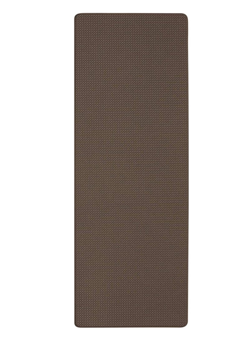 New Thickened Floor Mats Kitchen Non-slip Washable Floor Mats Rectangular Pure Brown Slow Rebound Door Mats Can Be Scrubbed - Image 1