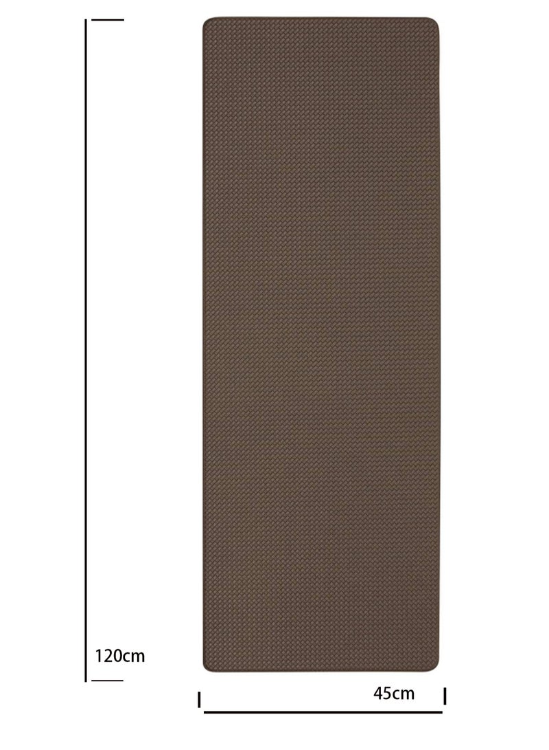 New Thickened Floor Mats Kitchen Non-slip Washable Floor Mats Rectangular Pure Brown Slow Rebound Door Mats Can Be Scrubbed - Image 2