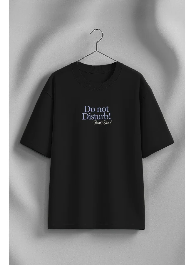 جونبيري JUNEBERRY ® Women’s Pure Cotton Oversized Baggy Fit Drop Shoulder Half Sleeve Round Neck Front & Back Printed T-Shirt (OS_JB_DND_BK_XXL)