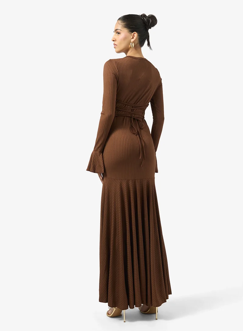 Ginger Dopwaist A Line Dress with Pleats