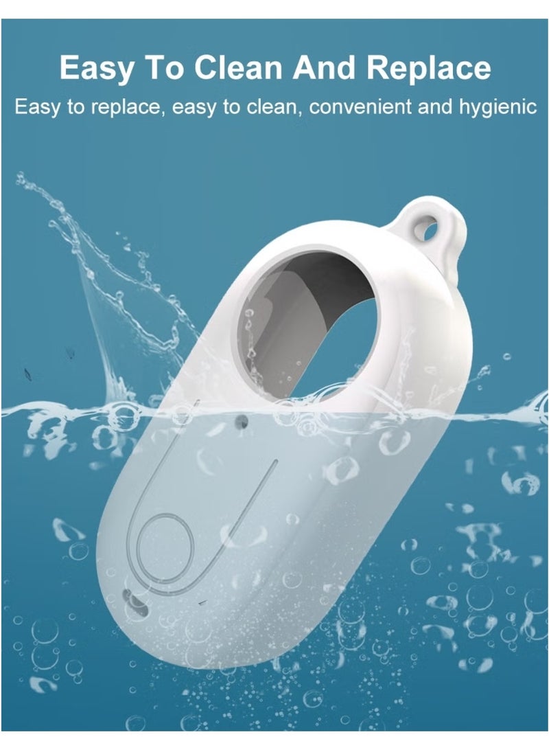 بولوز غطاء سيليكون من PULUZ مع غطاء عدسة لكاميرا Insta360 GO 3 – غطاء حماية ناعم ومتين، مقاوم للخدوش والغبار، سهل التركيب والإزالة(أبيض) - Image 5