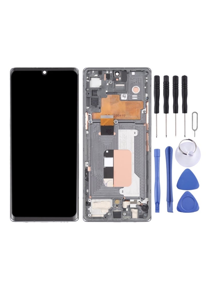 شاشة LCD مع مجموعة المحول الرقمي الكاملة والإطار لهاتف LG Velvet 5G LM-G900N / LM-G900EM / LM-G900 / LM-G900TM. - Image 2