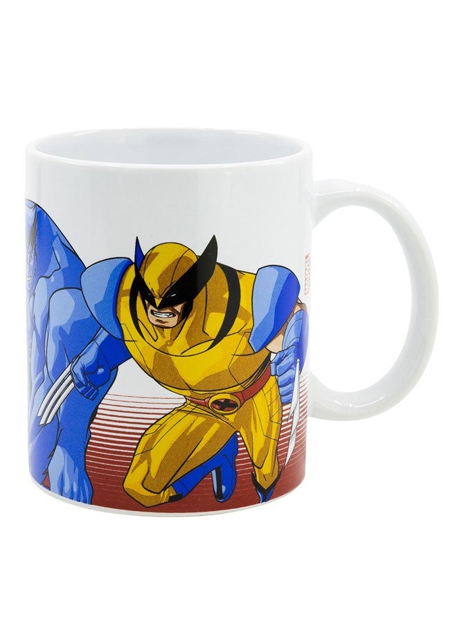 STOR STOR Marvel Mug Ceramic 325 Ml X-Men With Handle| Set Of 1 Pcs Tea/Coffee Round Shape| Microwave & Dishwasher Safe, Freezer Safe | Ideal For Daily Use Coffee, Tea, Milk & Gifting | Color Multicolor  - Image 1