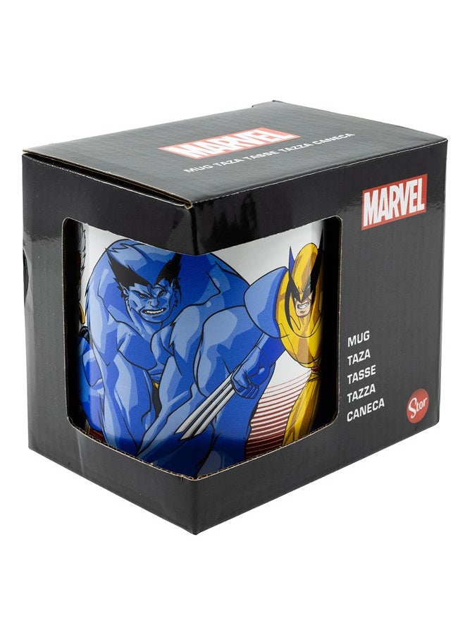 STOR STOR Marvel Mug Ceramic 325 Ml X-Men With Handle| Set Of 1 Pcs Tea/Coffee Round Shape| Microwave & Dishwasher Safe, Freezer Safe | Ideal For Daily Use Coffee, Tea, Milk & Gifting | Color Multicolor  - Image 4