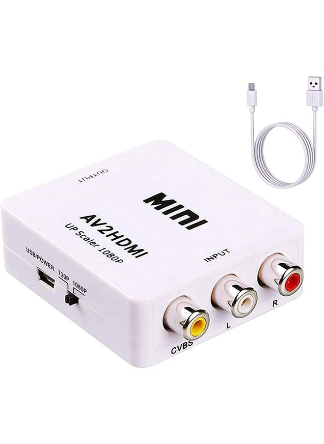 joyzzz - HDMI Converter, Rca Hdmi, Av HDMI Converter, Mini Rca Composite Cvbs, Rca Composite Cvbs Video, Audio Converter Adapter Supporting, Converter Adapter Supporting Palntsc, Composite Cvbs Video Audio - Image 1