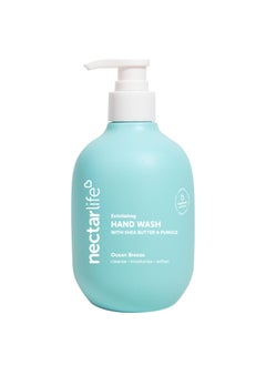 Nectar Bath Treats Nectar Life Hand Wash 14oz Exfoliating and Moisturizing Hand Soap with Volcanic Pumice Jojoba Oil  Shea Butter Ocean Breeze 