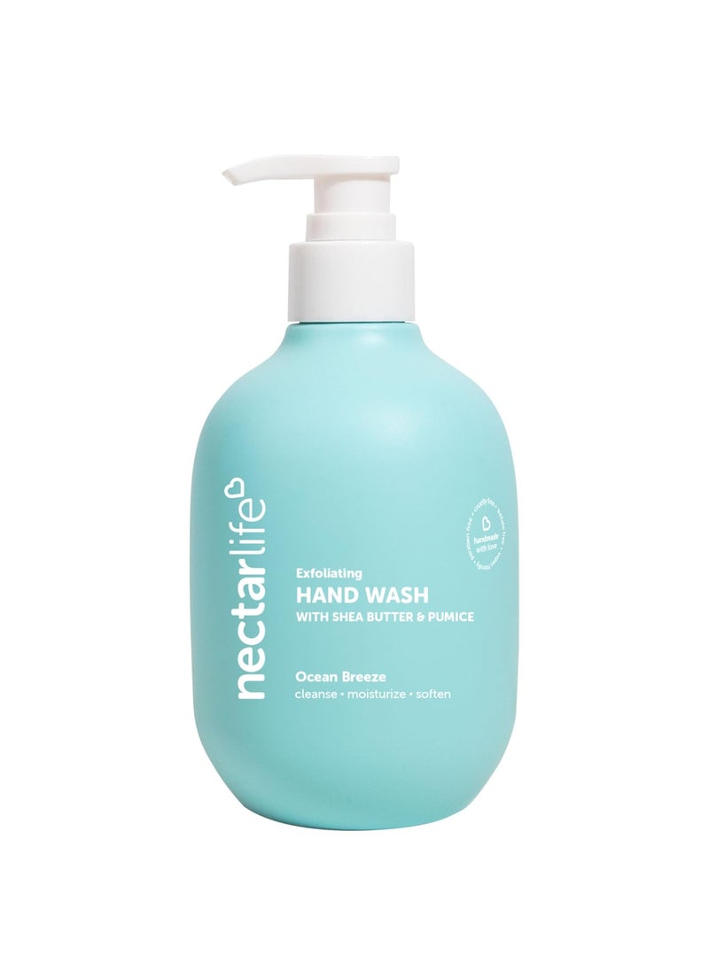 Nectar Bath Treats Nectar Life Hand Wash 14oz Exfoliating and Moisturizing Hand Soap with Volcanic Pumice Jojoba Oil  Shea Butter Ocean Breeze 