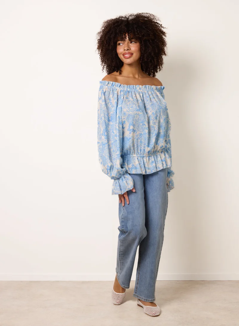 بلو فانيلا بلوزة فراشات وزهور