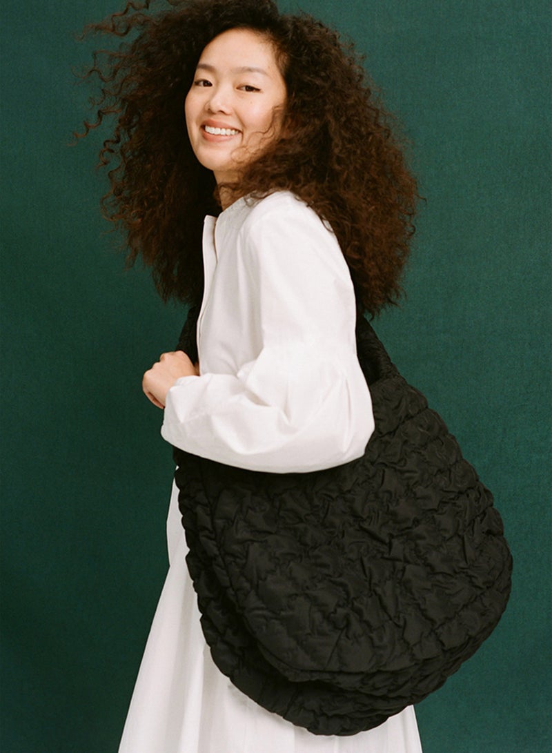 كوش حقيبة كوس السحابية الكبيرة ذات الملمس المتقاطع - Image 5