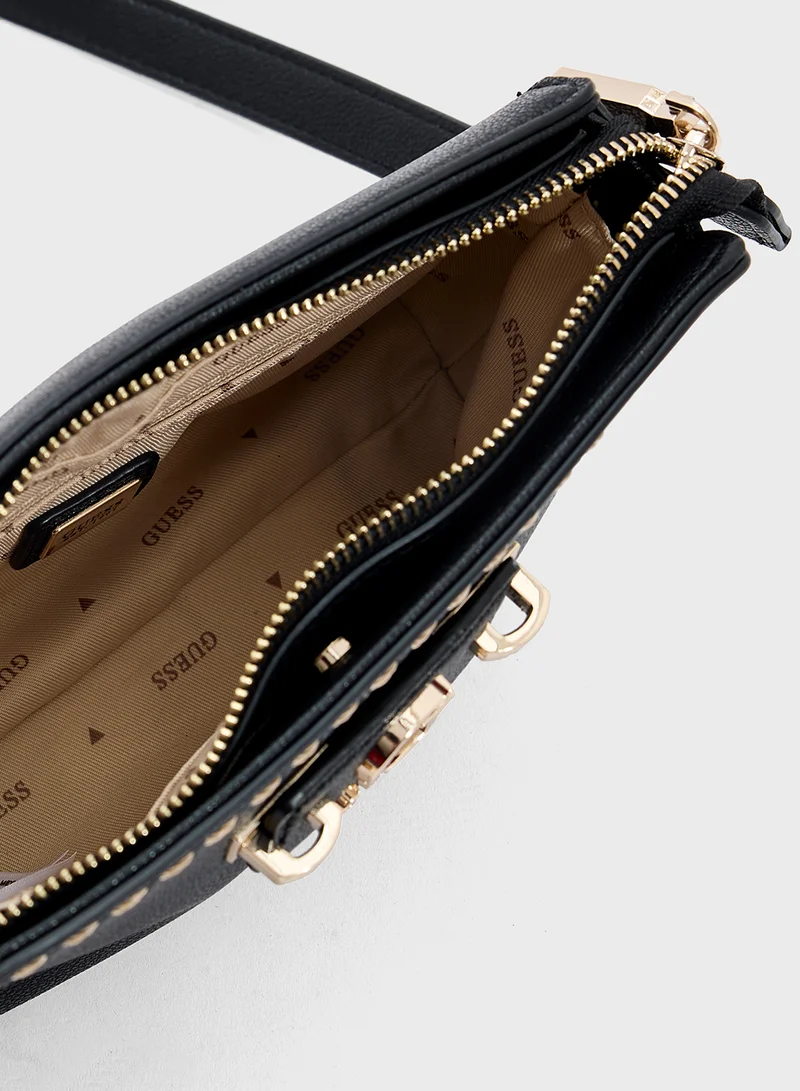 جس Nastra Mini Crossbody Top Zip
