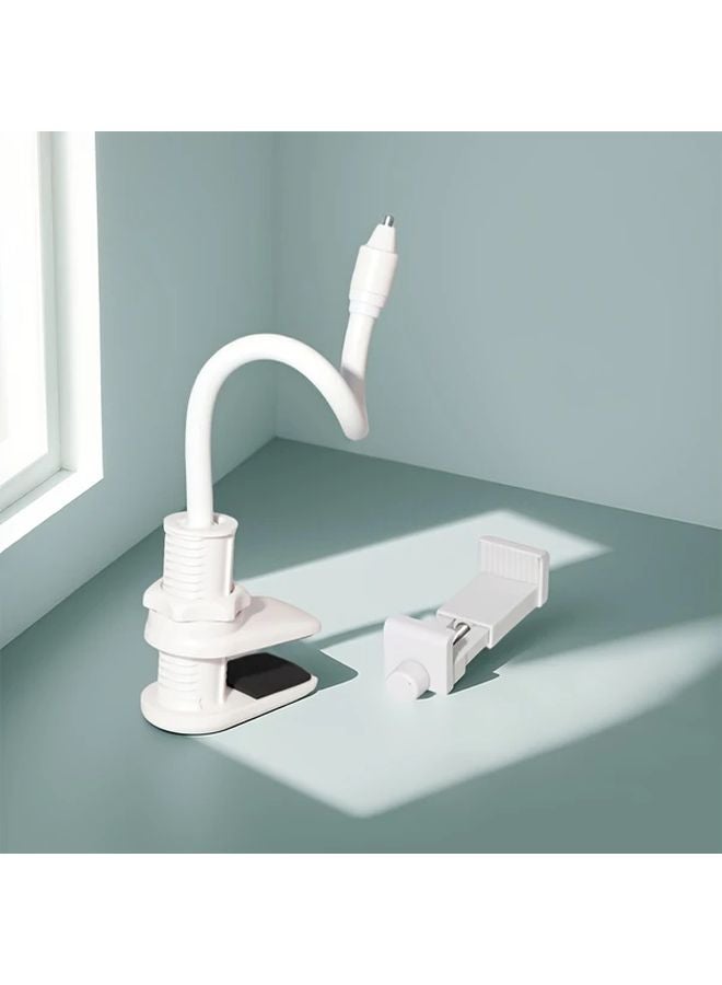 White Adjustable Baby Camera Stand Flexible Mount No Drilling Required - Image 1