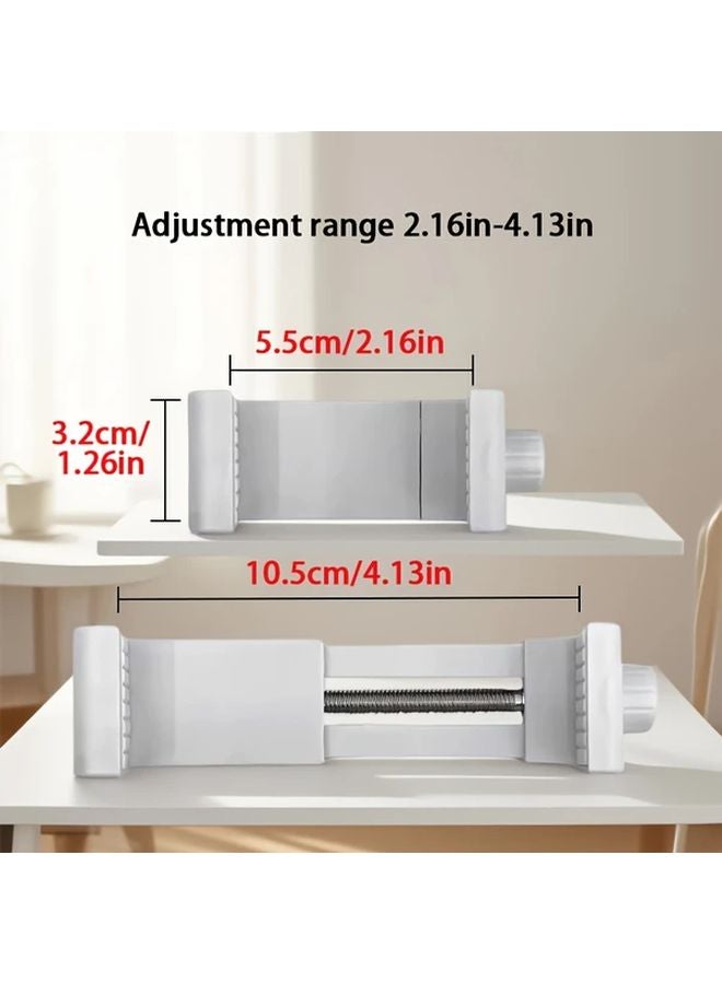 White Adjustable Baby Camera Stand Flexible Mount No Drilling Required - Image 3