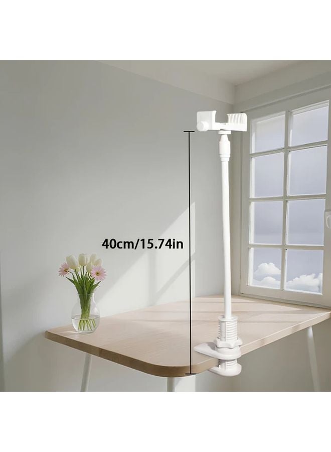 White Adjustable Baby Camera Stand Flexible Mount No Drilling Required - Image 4