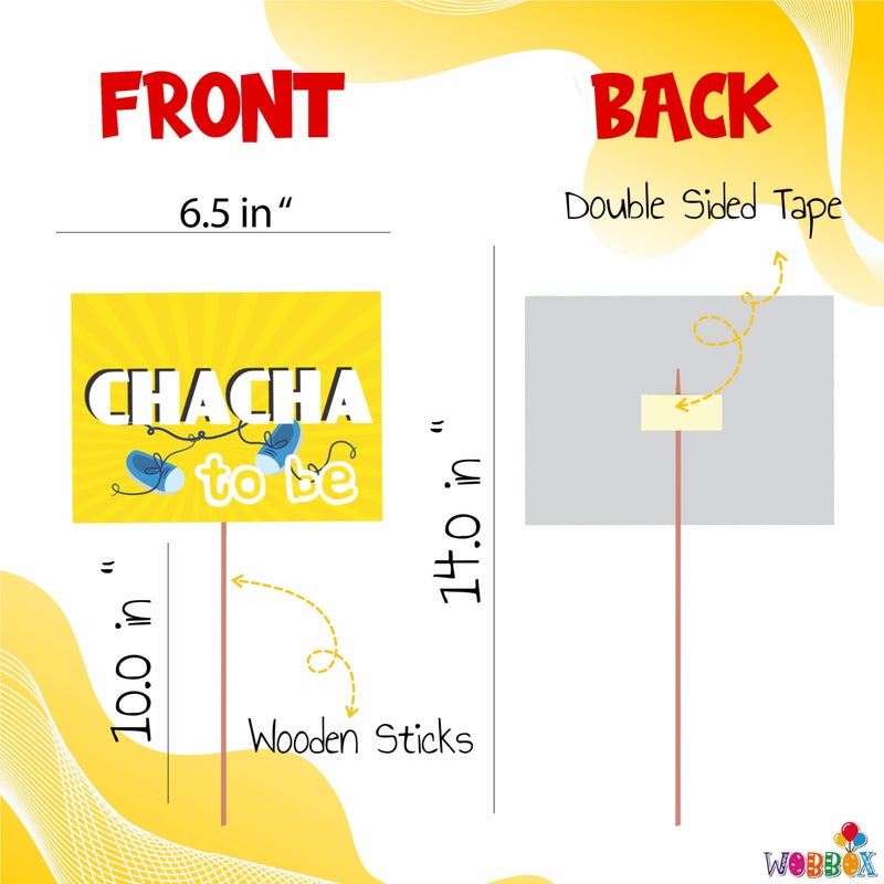 Wobbox Baby Shower Decoration Items| Baby Shower Ceremony Photo Booth Props for Photoshoot, Baby Shower Banner& Mom to Be Sash, Godh Bharai Ceremony Decoration Kit-(FP4720) - Image 3