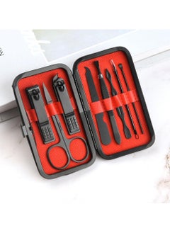 NQOOH 8 Piece Professional Nail Clipper Set Stainless Steel Personal Care Tools with Leather Case  - Image 2