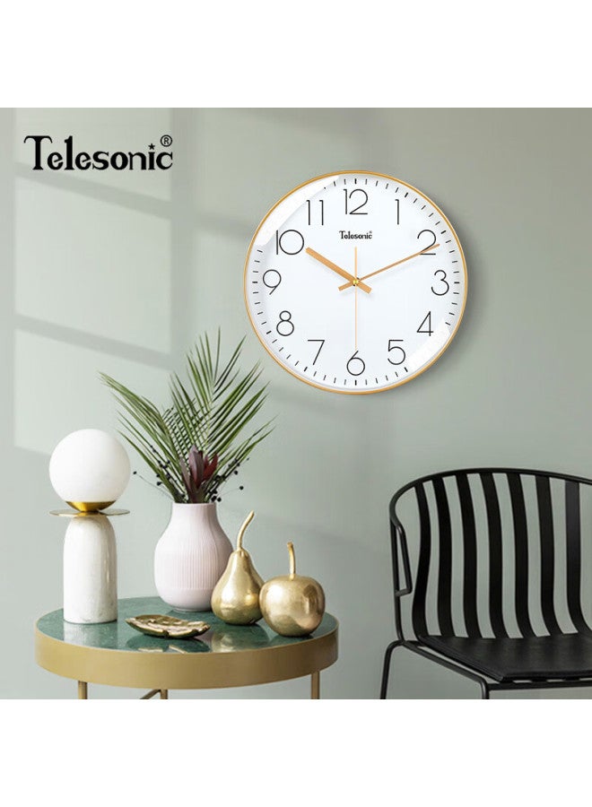 Telesonic Wall Clock For Living Room, Model Home Use No Drilling Required Wall-mounted Clock, 3d High-quality Quartz Clock - Image 2