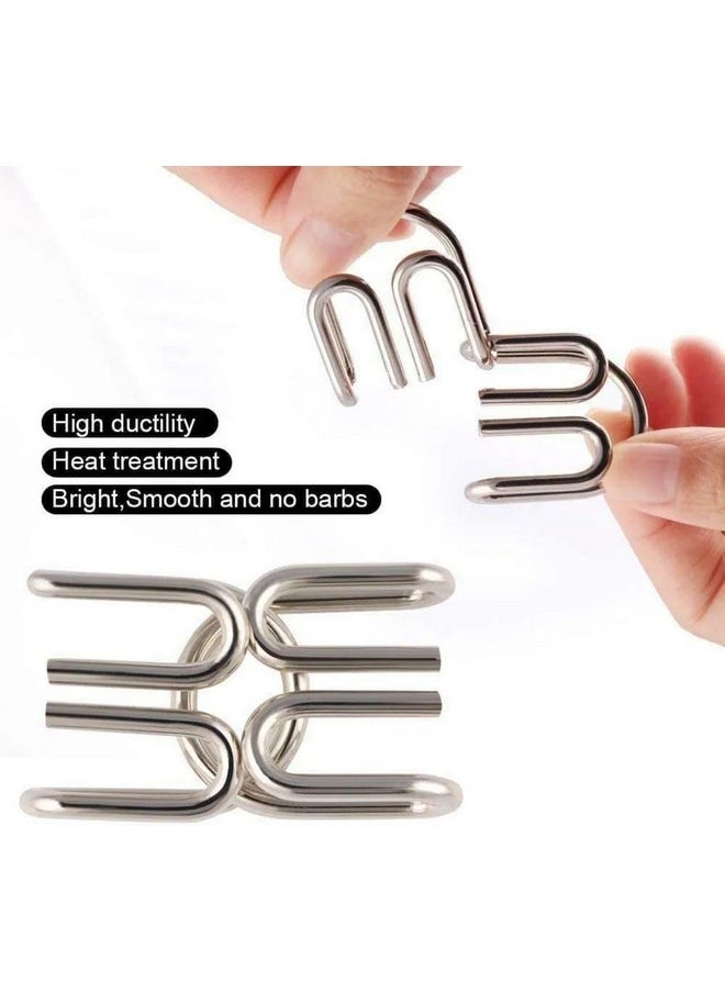 Famous Quality FAMOUS QUALITY 24 Months To 48 Months Mind Challenging Game-Brain Teasers Metal Wire Puzzle Toys For Gifts-Assorted,Party Favors,Prizes,Disentanglement Unlock Interlock Toys- Easter Theme  - Image 3