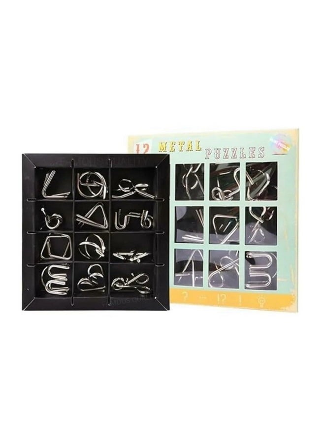 Famous Quality FAMOUS QUALITY 24 Months To 48 Months Mind Challenging Game-Brain Teasers Metal Wire Puzzle Toys For Gifts-Assorted,Party Favors,Prizes,Disentanglement Unlock Interlock Toys- Easter Theme  - Image 1