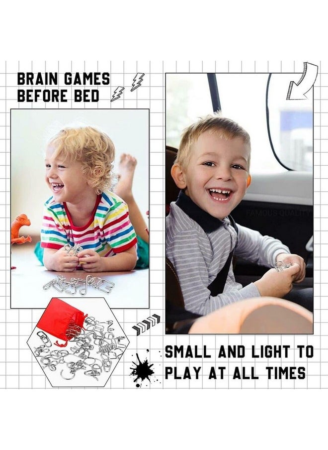 Famous Quality FAMOUS QUALITY 24 Months To 48 Months Mind Challenging Game-Brain Teasers Metal Wire Puzzle Toys For Gifts-Assorted,Party Favors,Prizes,Disentanglement Unlock Interlock Toys- Easter Theme  - Image 4