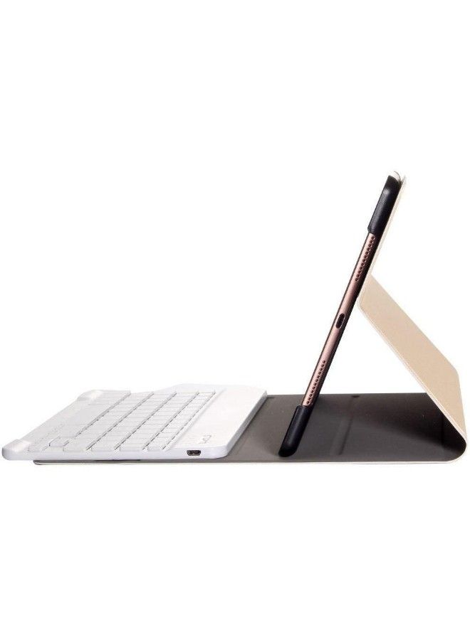 Loquat Ultra-Slim Keyboard Case Cover With Bluetooth Wireless Gold/White - Image 3