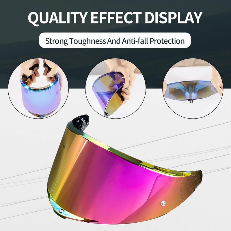 PSLER K6 K6s Helmet Visor - Deep Rose Red - Image 5