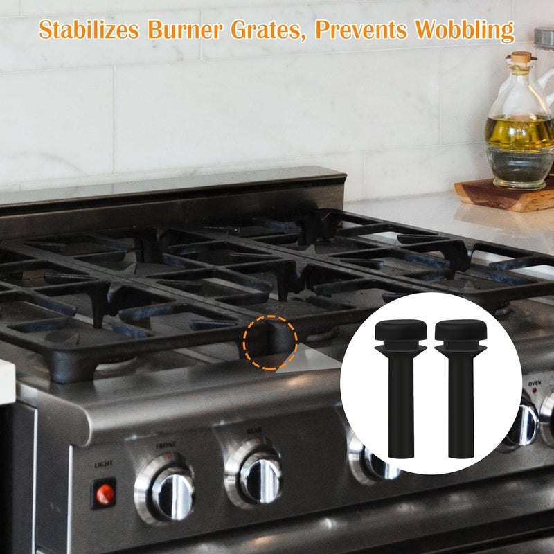 FOJOO 16 Pack WB02X24790 Stove Grate Rubber Feet Replacement for GE Gas Stove Range Burner Grate Bumpers,Replacement Cooktop Grate Foot Diverse requirement fit - Image 3