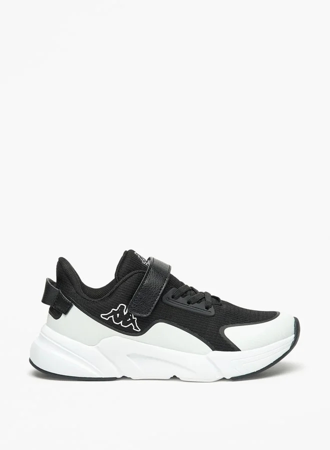 Kappa Boys' Colourblock Walking Shoes with Hook and Loop Closure