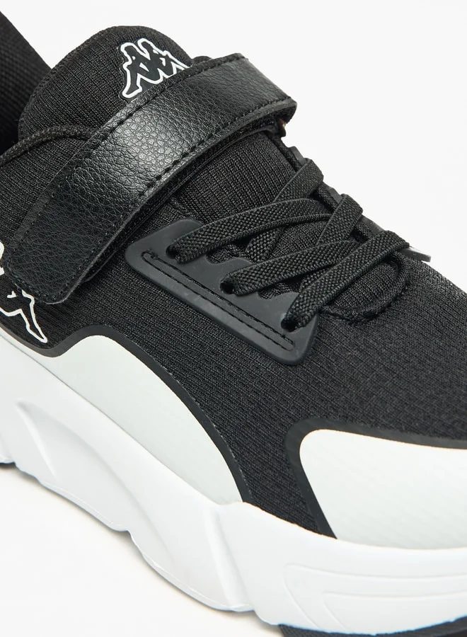 Kappa Boys' Colourblock Walking Shoes with Hook and Loop Closure