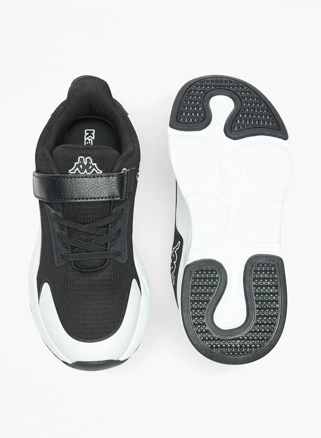 Kappa Boys' Colourblock Walking Shoes with Hook and Loop Closure