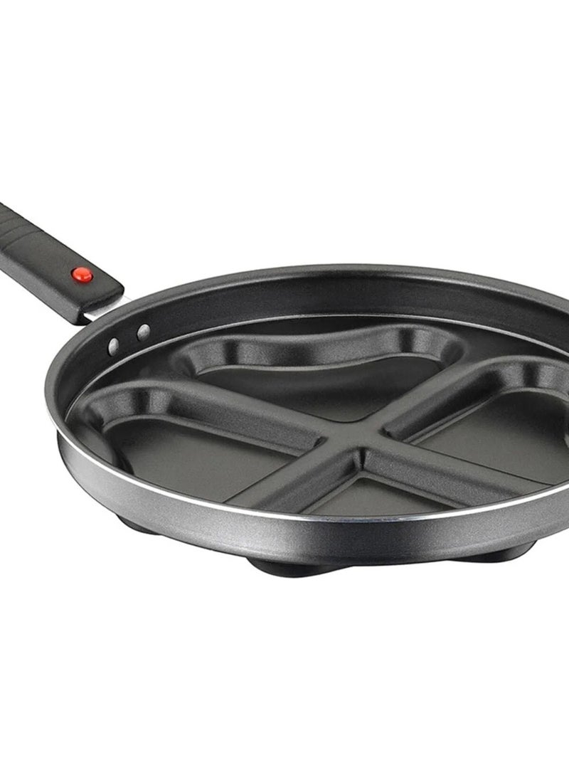 Tamu Heart Crepe Pancake and Omelette Pan 24CM 4-Burner Aluminum Non-Stick  - Image 2