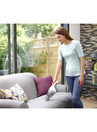 Cordless Handheld Portable Vacuum Cleaner, 3.6V, Lithium-Ion Battery 1.5Ah, 6.5AW Suction Power, 325ml Visible Dirt Bowl, Quick and Easy Cleaning, 5.4 W NVC115JL-B5 White/Grey 5.4 W NVC115JL-B5 White & Grey - view 3