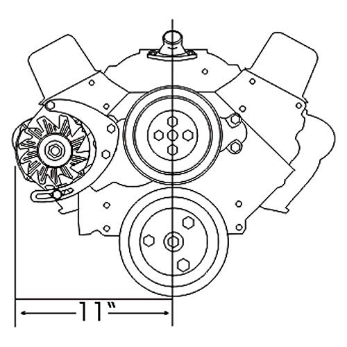 Alan Grove 215R Long Water Pump Alternator Bracket - Image 2
