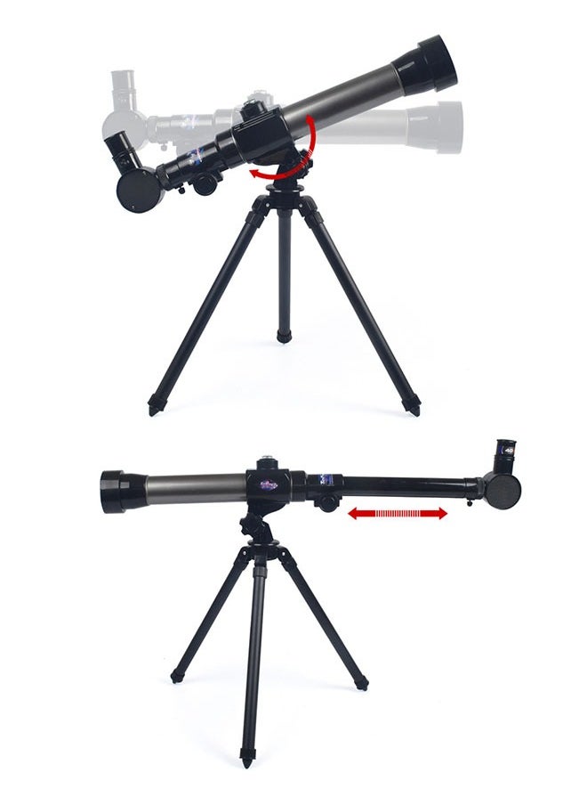 GROIC - 1290 Astronomical Telescope Toys, High-Definition Eyepieces for Scientific Experiments, Multiple Objective Magnifications, Stretchable Tripod, Large Objective Lens, Refractor Telescope with a Compass - Image 1