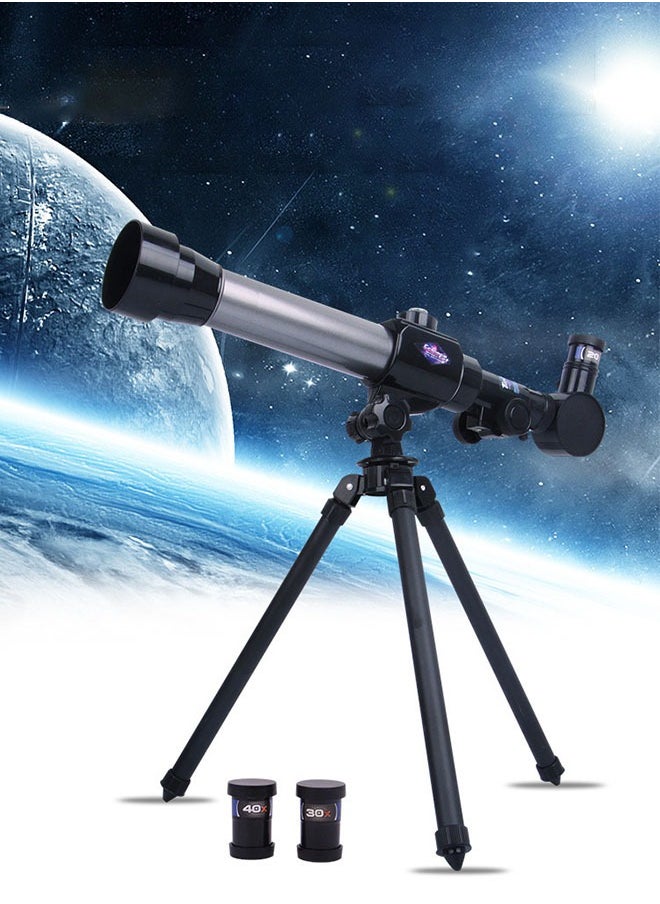 GROIC - 1290 Astronomical Telescope Toys, High-Definition Eyepieces for Scientific Experiments, Multiple Objective Magnifications, Stretchable Tripod, Large Objective Lens, Refractor Telescope with a Compass - Image 1