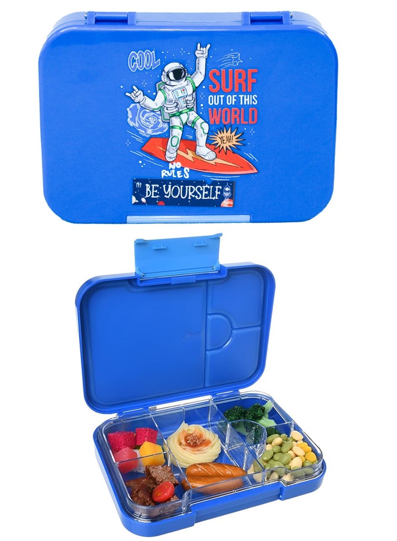 QUTOOB Lunch box - Tritan Made Snack Box Safe For Your Health and Food, Leakproof Lunch Box With 6 Removable Compartments and Ideal Portions Size, Kids Lunch Box with Cute Cartoon Designs Oven, Freezer Safe - Image 1
