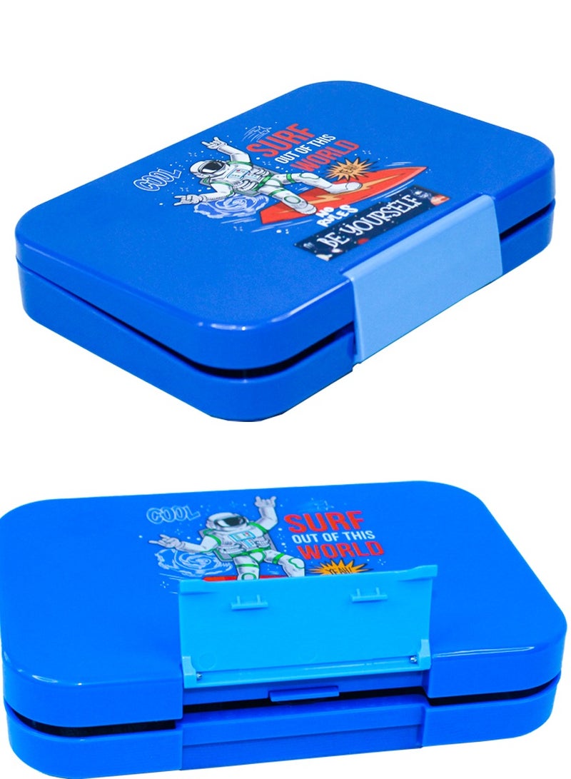 QUTOOB Lunch box - Tritan Made Snack Box Safe For Your Health and Food, Leakproof Lunch Box With 6 Removable Compartments and Ideal Portions Size, Kids Lunch Box with Cute Cartoon Designs Oven, Freezer Safe - Image 3