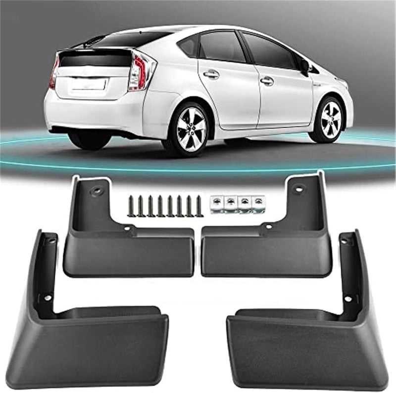QASULER Car Mudguards for Toyota Prius XW30 - Image 2