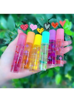 Mrettick Mrettick Moisturizing Lip Oil 6 Pcs Roll-on Lip Oil Set Fresh Lip Glaze Transparent Colorless Moisturizing Lip Lotion Hydrating Lip Oil Set for Lip Care (#4)  - Image 1