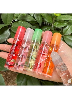 Mrettick Mrettick Moisturizing Lip Oil 6 Pcs Roll-on Lip Oil Set Fresh Lip Glaze Transparent Colorless Moisturizing Lip Lotion Hydrating Lip Oil Set for Lip Care (#4)  - Image 5