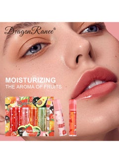 Mrettick Mrettick Moisturizing Lip Oil 6 Pcs Roll-on Lip Oil Set Fresh Lip Glaze Transparent Colorless Moisturizing Lip Lotion Hydrating Lip Oil Set for Lip Care (#4)  - Image 4