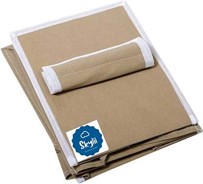 SKYLII Hanging Organizer 4 ShelvesNon Woven Foldable WardrobeCloset Organizer 1 Beige - Image 3