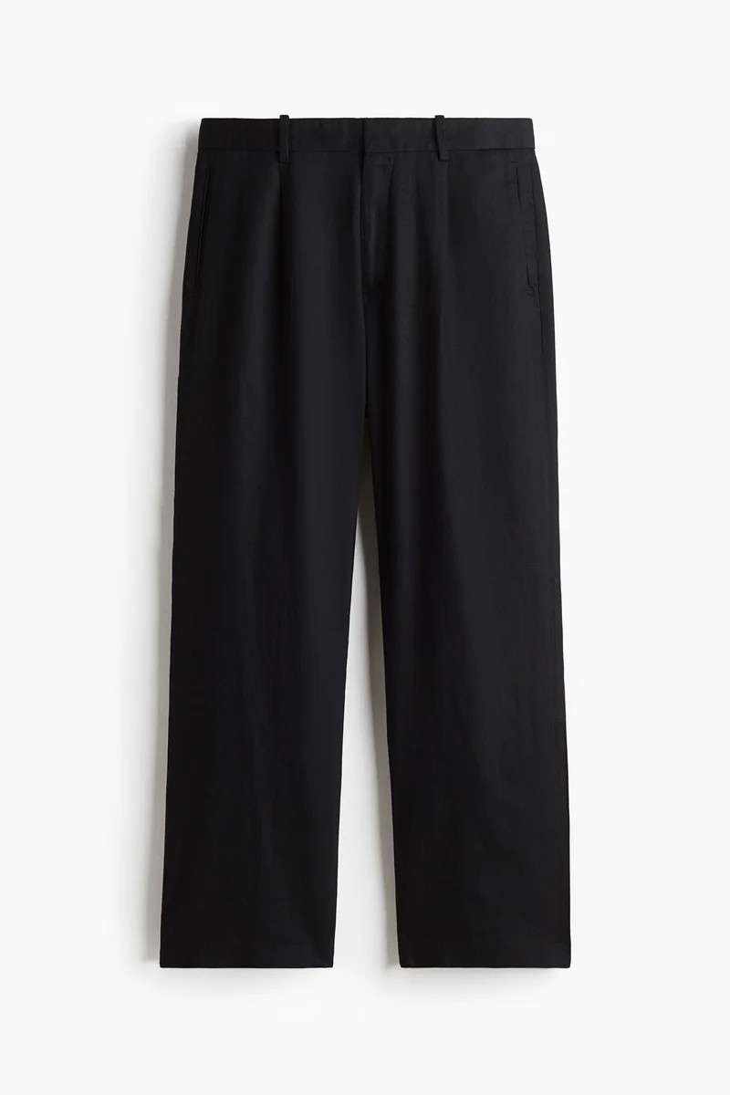 H&M Relaxed Fit linen-blend trousers