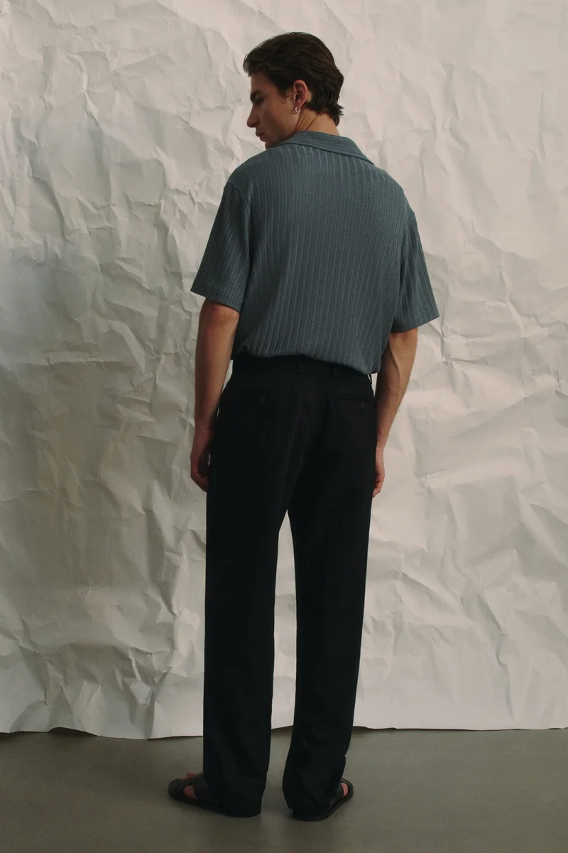 H&M Relaxed Fit linen-blend trousers